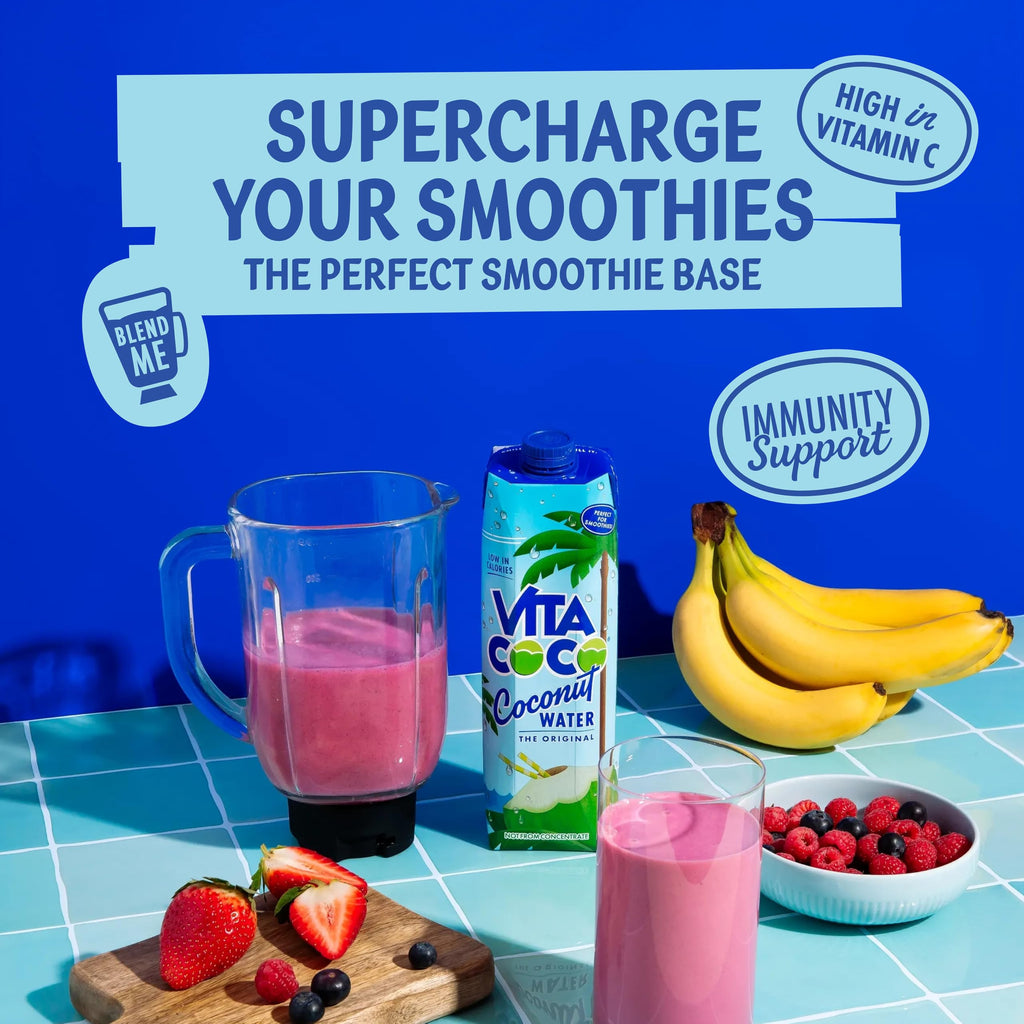 Vita Coco Coconut Water, Original, 33.8 Oz (Pack of 6)