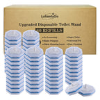 LufamlyGo Upgraded 60pcs Toilet Wand Refills fits Clorox Toilet Wand, Thickened Cleaning Layer, Won’t Fall Apart, Disposable Bathroom Cleaning Scrub Pads with Fresh Scent, for Home & Commercial Use