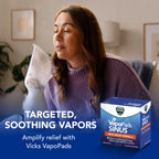 Vicks VapoPads Sinus Relief Formula - Vapor Pads Refill Humidifiers and Steam Inhalers, Scent Pads for Sinus Congestion and Throat Irritation, 40-Pack, Box Color May Vary