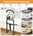 HOMLAND Bed Rail for Elderly Adults - ASTM & SGS Certified 350lbs Support, Tool-Free Setup, Fits Twin to King