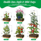 DRAINJH Monstera Plant Support Stakes, 30 Pcs Stackable Plant Support Stakes Sticks Poles for Indoor & Outdoor Plants, Climbing and Potted Plants, Stem Supports, Pothos