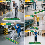 42" Commercial Dust Mop for Floor Cleaning, Heavy Duty Industrial Mop