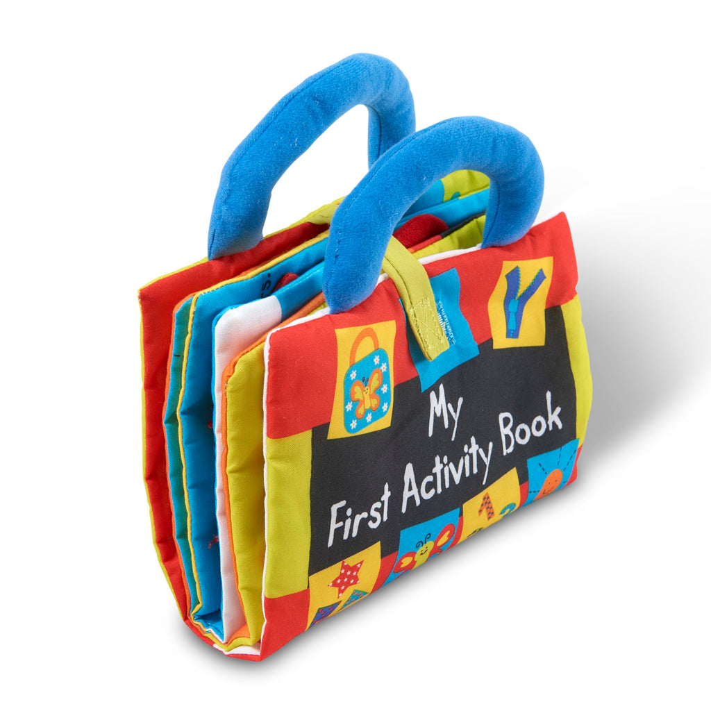 Melissa & Doug K’s Kids My First Activity Book 8-Page Soft Book for Babies and Toddlers Early Learning Developmental Plush Soft Activity for Babies and Toddlers