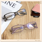Madison Avenue 2 Pack Classic Blue Light Blocking Reading Glasses for Women, Vintage Anti Glare/Eyestrain Computer Readers Demi/Purple +1.25