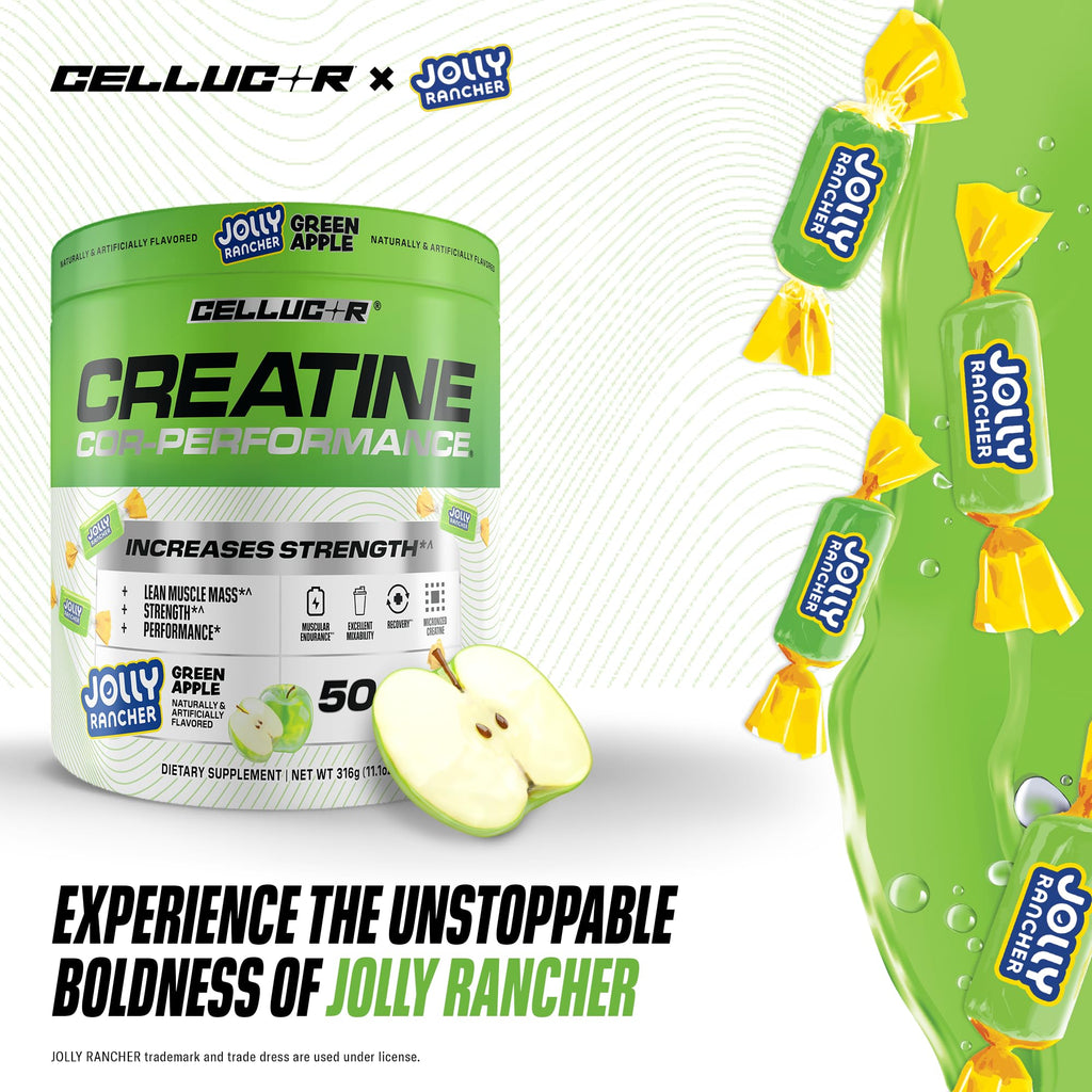 Jolly Ranch Lean Cellucor Creatine Powder, Jolly Rancher Green Apple - Increases ...