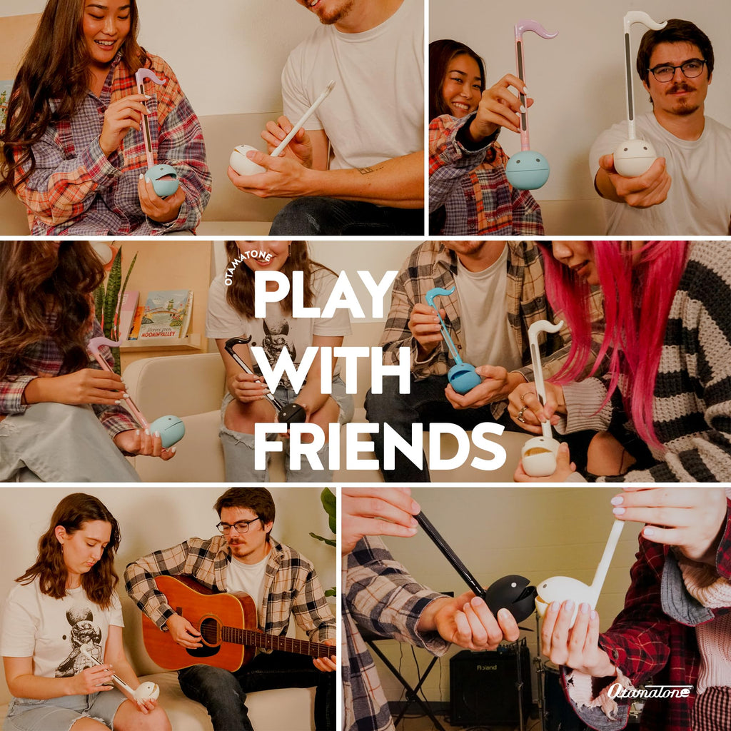 Otamatone Japanese Electronic Musical Instrument Portable Music Synthesizer from Japan by Maywa Denki Studio, Award Winning, Educational Fun Gift for Children, Teens & Adults - Blue