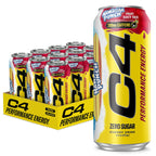 C4 Performance Energy Drink with Zero Sugar,Hawaiian Punch, 12pk