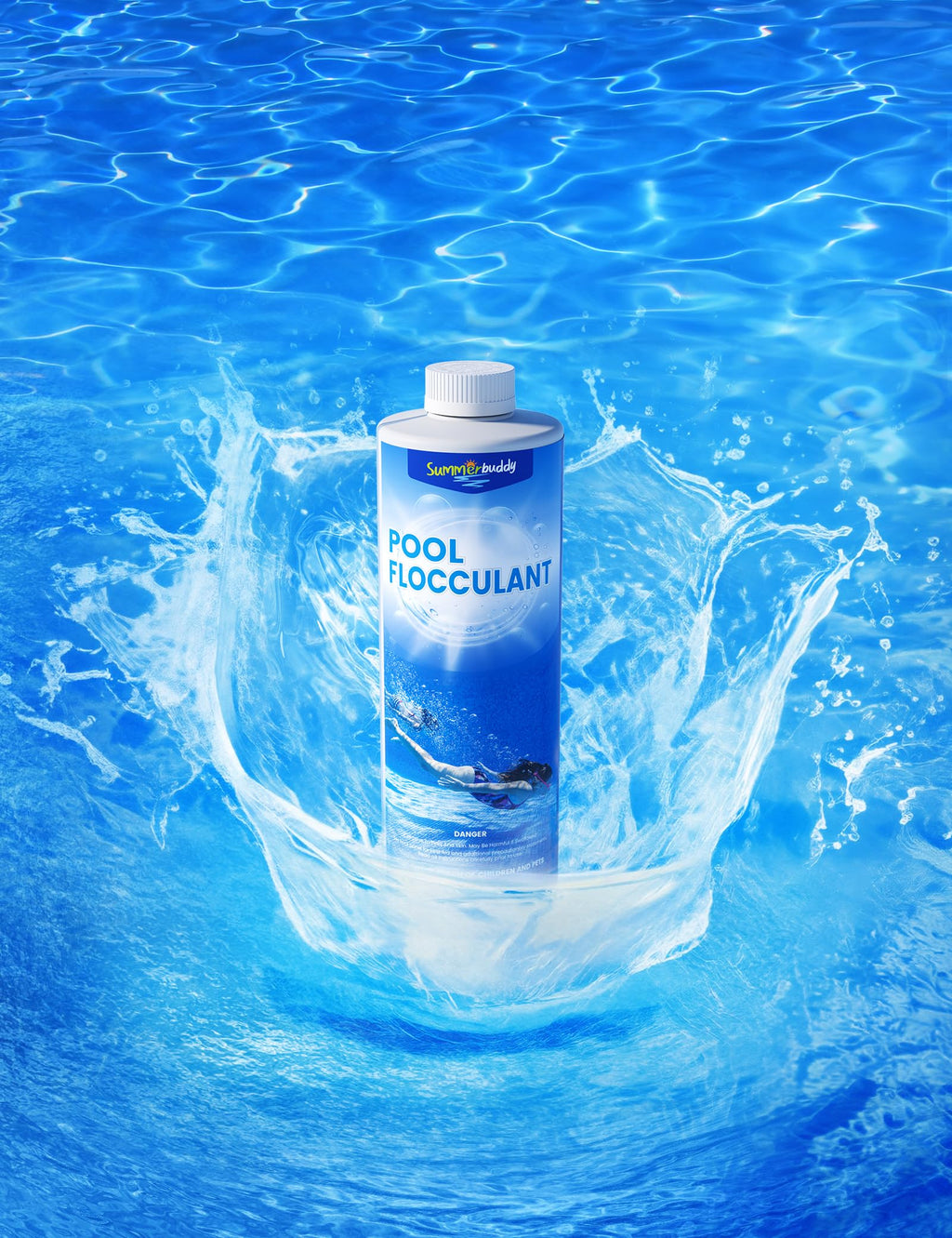 SUMMERBUDDY Swimming Pool Flocculant, Easy to Use，Works with Any Pool Type