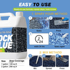 Teexpert Rock Glue for Landscaping: 2 Gallon New 2026 Formula Ready-to-Use Gravel Glue for Pea Gravel, Stones, Pebbles, River Rock – Strong Adhesion for Outdoor Landscape, Driveways Edge, Patio, Yard