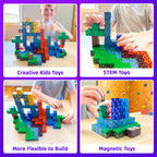 Magnetic Blocks 100PCS Kids Toys Magnetic Building Blocks Sensory Stem Boys Toys Ages 3-5 4-6 5-7 Classroom Must Haves 3 4 5 6 7 8 9 10 Year Old Boy Birthday Gifts