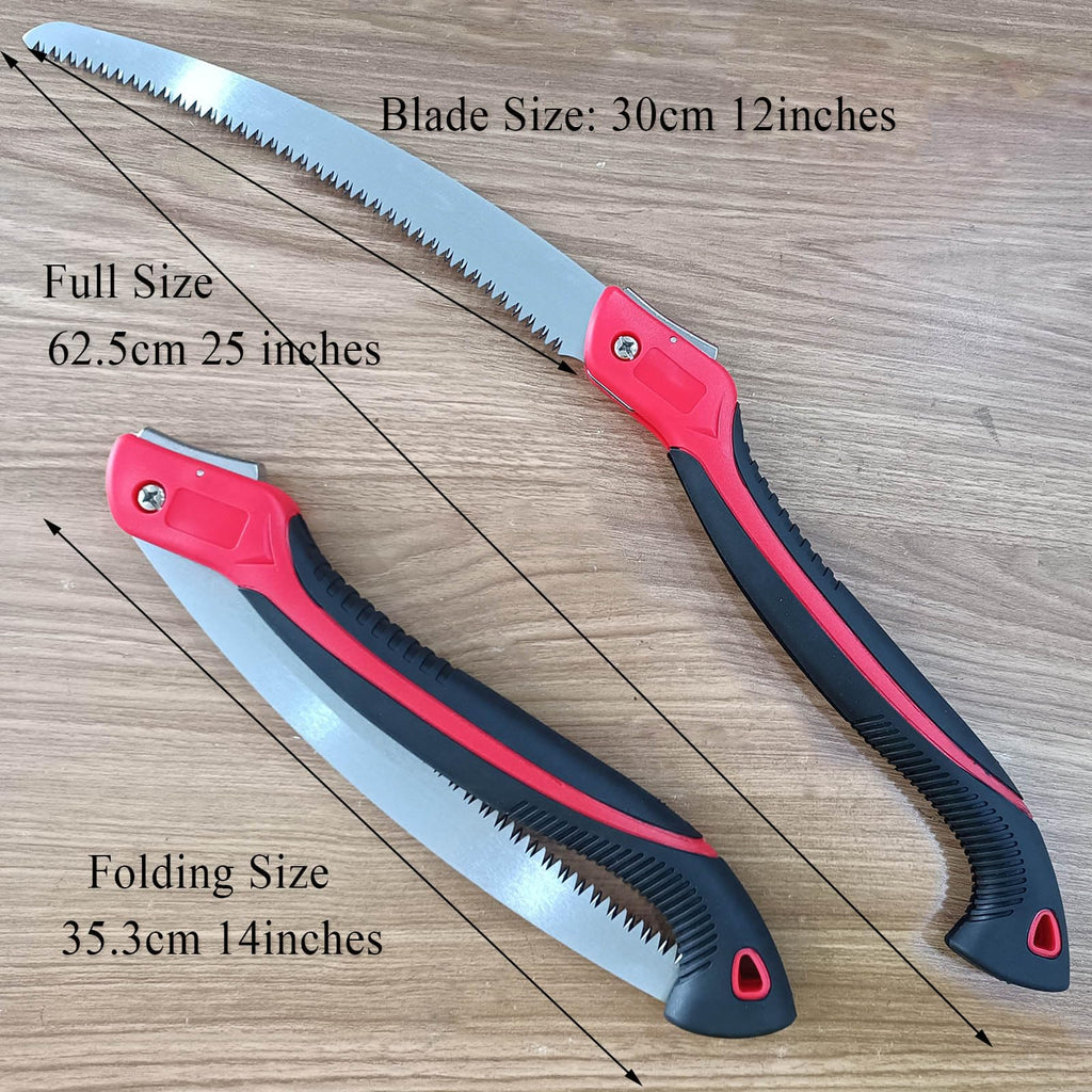 WEIMELTOY 12 Inch Pruning Saw Heavy Duty Folding Saw Camping Saw SK5 Blade