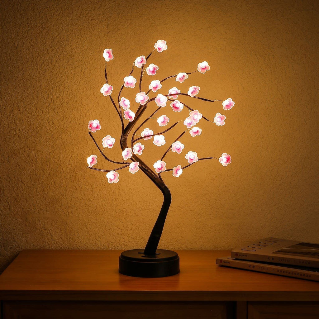 Cherry Blossom Tree Light 18inch 36 Led,Japanese Decor,Battery/USB Operated