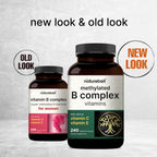 NatureBell Methylated B Complex Vitamins - 240 Vegetarian Capsules - High Bioavailability 12-in-1 Formula - for Immune Health & Energy Support* - Non-GMO & Gluten-Free