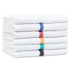 Arkwright Qwick Wick Bar Mop Towels Bulk - (Case of 60) 100% Cotton Quick Dry Dishcloths, Super Absorbent Multipurpose Cleaning Rags for Restaurants, Kitchen, Bathroom, Hotel, 16 x 19 in, Red Stripe
