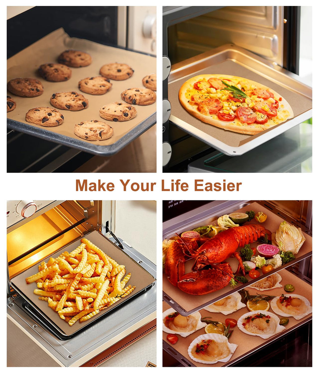 300 Pcs Unbleached Parchment Paper Sheets, 12x16 Inch Precut Baking Paper for Baking Sheet, Non-Stick Parchment Paper for Baking, Oven, Air Fryer, Grilling, Steaming, Cookies, Bread, Cake