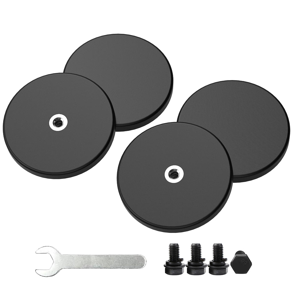 Magnetpro 4 Pieces Strong Rubber Coated Mounting Magnets 30 LB