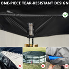 QH.HOME 18 Ft RoundSolar Pool Cover with Fast Tightening Patented Ratchet,Pool Covers for Above Ground Pools, One-Piece Tear Resistant Swimming Pool Cover Protector with Upgraded Ultimate Windproof