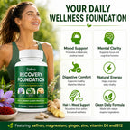 KWEZTY Zafira Organics, Zafira Organics Saffron Supplements, with Saffron Extract, Magnesium Bisglycinate, Ginger, Zinc, Vitamin D3 & B12, Mental Clarity, Hair & Mood Support, 60 Capsules