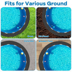 Gonioa 15 FT Pool Pad for Above Ground Pools, Round Pool Liner Pad Under Pool Mat for Above Ground Pools, Heavy Duty Pools Ground Pad to Prevent Puncture and Extend Liner Life
