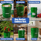 ePackageSupply 5 Gallon Bucket - Food Grade Bucket Lid Not Included, Green