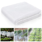 Hoolerry 20 x 25 ft Mosquito Netting Garden Netting for Raised Beds Ultra Fine Insect Net Large White Bird Mesh Barrier Greenhouse Row Cover Bug, Protect Vegetable Fruits Flowers Tree