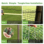 4x100FT Deer Fence Netting for Garden, 55GSM Plastic Mesh Temporary Fence