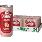 V8 Energy Strawberry Banana Juice Energy Drink, 8 fl oz Can (24 Pack)