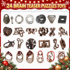 Advent Calendar 2026 Brain Teaser, Teens Adults 24 Days Christmas Countdown
