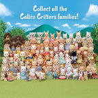 Calico Critters Persian Cat Family - Set of 4 Collectible Doll Figures for Children Ages 3+