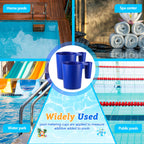 Relaxweex 2 Pack De Pool Filter Powder Scoop 1 Pound Pool Chemical Scoop De Measuring Cup with Handle Maintenance Tool for Dry Filter Media Powder and Spa, 6.88 x 4.32 x 5.23 Inch(Blue)