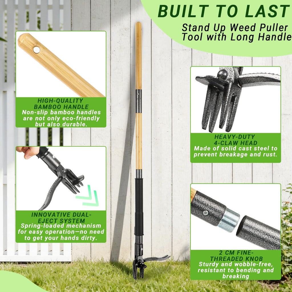 Bamda Weed Puller Tool for Garden Lawn Yard, 43.5"