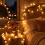 33ft 100 LED Plug in Glow Warm Fairy Flower String Lights Christmas Decor