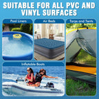 Vinyl Cement, Vinyl Glue for Inflatables, Waterproof Adhesive, High Strength PVC Cement for a Variety of Pool Liners, Tarps, Hot Tubs, Air Mattresses (4.4 oz.)