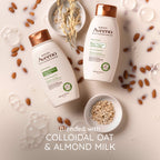 Aveeno Oat Milk Blend Moisturizing Shampoo, For Dry, Damaged Hair, 12 fl oz