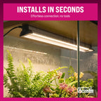Arcadia Jungle Dawn LED Bar 34" Long 51 Watts High Lumen Output – High Output LED Light Bars for Reptiles, Terrariums, Plants and Indoor Use, Long Lasting Easy to Use Natural Plant Grow Lighting
