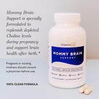 VitaminIQ Mommy Brain Postnatal Supplement (60 Capsules) for Cognitive Health, Mood, Energy with GPC and CDP Choline, Phosphatidylserine, Omega-3 DHA