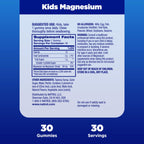Natrol Kids Magnesium Citrate Gummies, Gently Calm & Relax Little Minds and Bodies, Plus Support Healthy Muscle Relaxation and Function, 30 Razzilicious Gummies, Up to a 30 Day Supply, (Pack of 2)