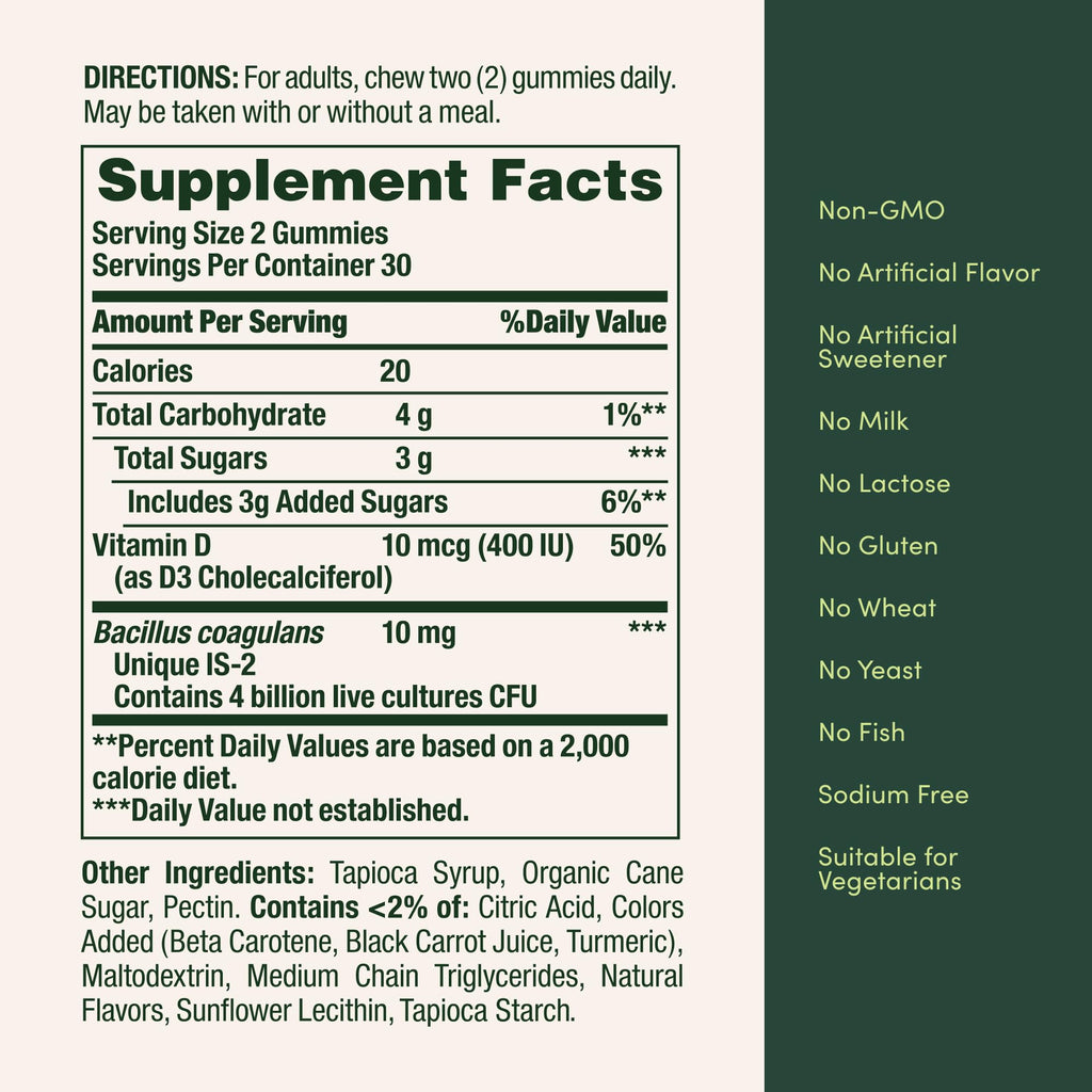 Nature's Bounty Probiotic Gummies, Immune Health & Digestive Balance, Pineapple, Raspberry and Orange Flavor Gummies, 60 Ct (Pack of 3)