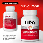Lipo Flavonoid Ear Ringing - Doctor-Recommended for Ringing Ears – Clinically Proven Lemon Bioflavonoid Complex with Vitamins C, B1, B2, B6, B12, & Calcium - 500 Caplets