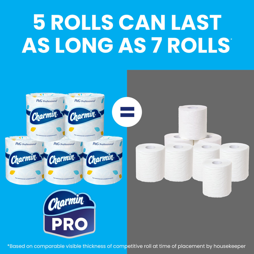Charmin For Commercial Use Toilet Paper, Individually Wrapped, 2-Ply Standard Roll, 75 Rolls/Case, 450 Sheets/Roll