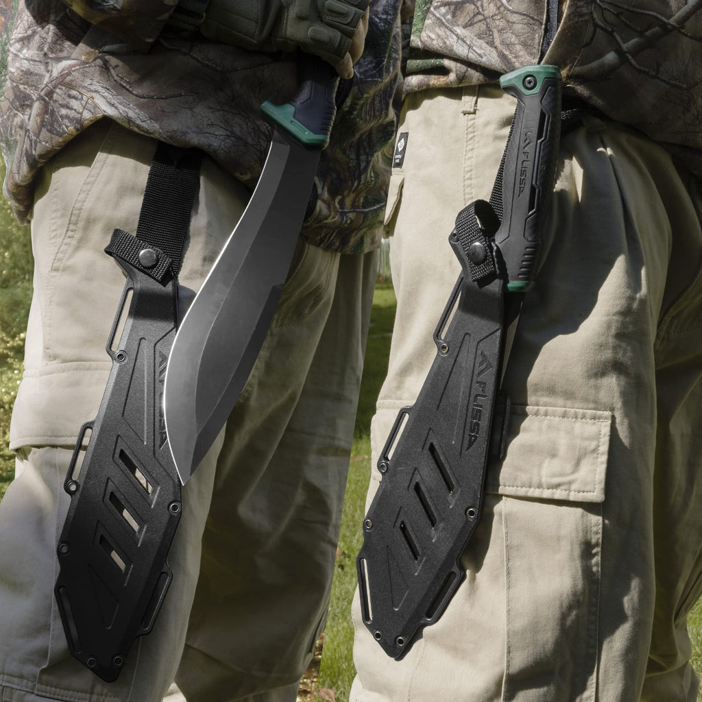 FLISSA VALK Machete, 11'' Bolo Blade, Shock Absorbing Air Tech Handle