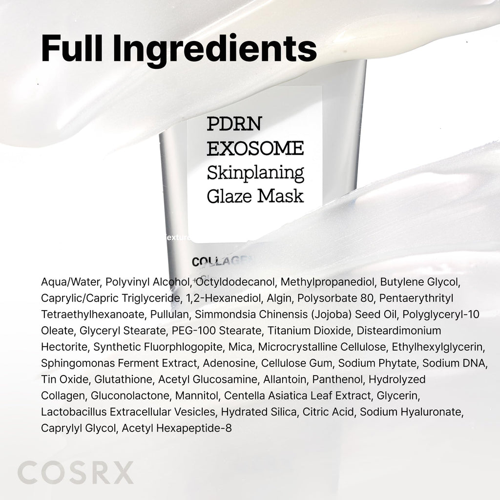 COSRX PDRN Exosome Skinplaning Glaze Mask for Face with Salmon DNA PDRN & Exosome, Overnight Wrapping Mask for Glass Skin, 1.69 fl. Oz, Korean Skin Care