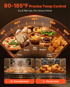 VEVOR Electric Hot Box Food Warmer, 5-Tier Commercial Warming Cabinet with Water Tray, Double-Door and Adjustable Shelves, Stainless Steel Food Warmer Cabinet, for Restaurant, Kitchen, Pizza, Chicken