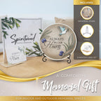 Stunning Garden Memorial Stone with Stand & Sympathy Card (10" Size)