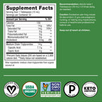 Nature's Way Organic MCT Oil, Brain and Body Fuel*, Liquid Coconut MCT Oil with C8 Caprylic & C10 Capric Acids, 14 g Medium Chain Triglycerides per Serving, Keto & Paleo Certified, Non-GMO, 16 Fl Oz