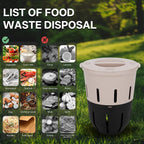 Inground Worm Composter, Outdoor Underground Worm Farm 3.3 Gallons, Garden Worm Compost Bin from Kitchen Food Waste, Black+Gray (10.7x10.7x13Inch)