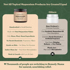 Remedy Mama Magnesium Cream for Sleep, Cramps & Muscle Soreness – with Hemp Seed Oil, Jojoba, Shea & Mango Butter – Natural, Skin-Friendly & Safe for Kids – Lavender – 4oz Glass Jar – Made in Canada