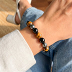 Conscious Items Triple Protection Crystal Bracelet for Women & Men, 7.87 in
