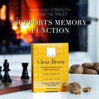 New Nordic Clear Brain Tablets, Supports Normal Cognitive Health and Memory, with Green Tea and Walnut, Swedish Made, 60 Count (Pack of 1)