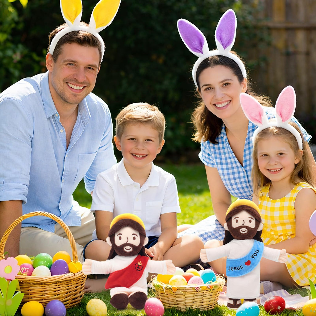 Yelakey Jesus Plush Doll,Jesus Stuffed Plushie for Kids Easter Christmas